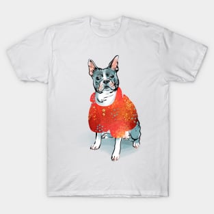 Dog in popons T-Shirt